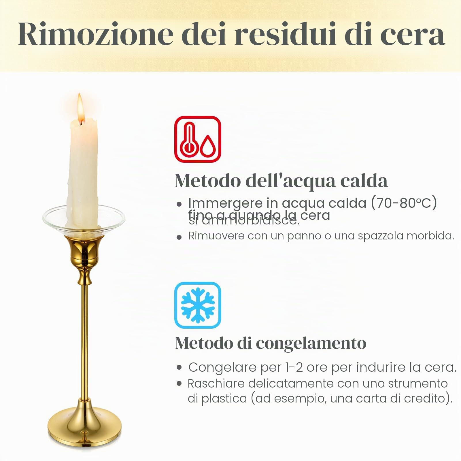 Hewory Bobeches in Vetro per Candelieri - 12 Pezzi Antigoccia per Candele Affusolate, da Chiesa - Decorazioni per la Casa, Rotonde, Trasparenti