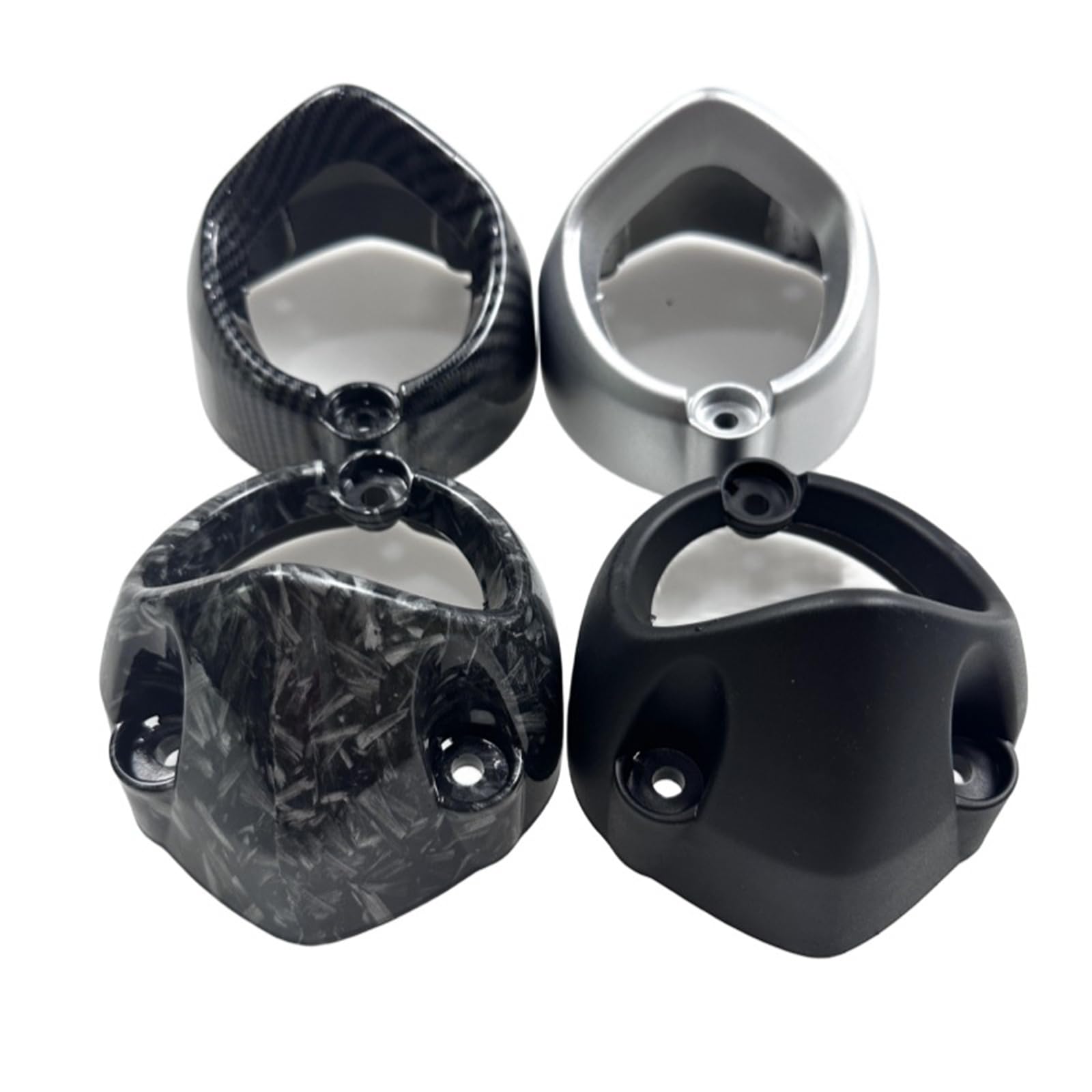 Cache-pot d'échappement élégant en fibre de carbone pour moto - Bouclier thermique amélioré - Léger - Pour modèles 15ZR - Résistant aux hautes températures