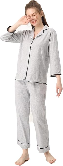 7/8e pyjama met knoopjes - Pyjama's - België 7/8e pyjama met knoopjes - Pyjama's - België