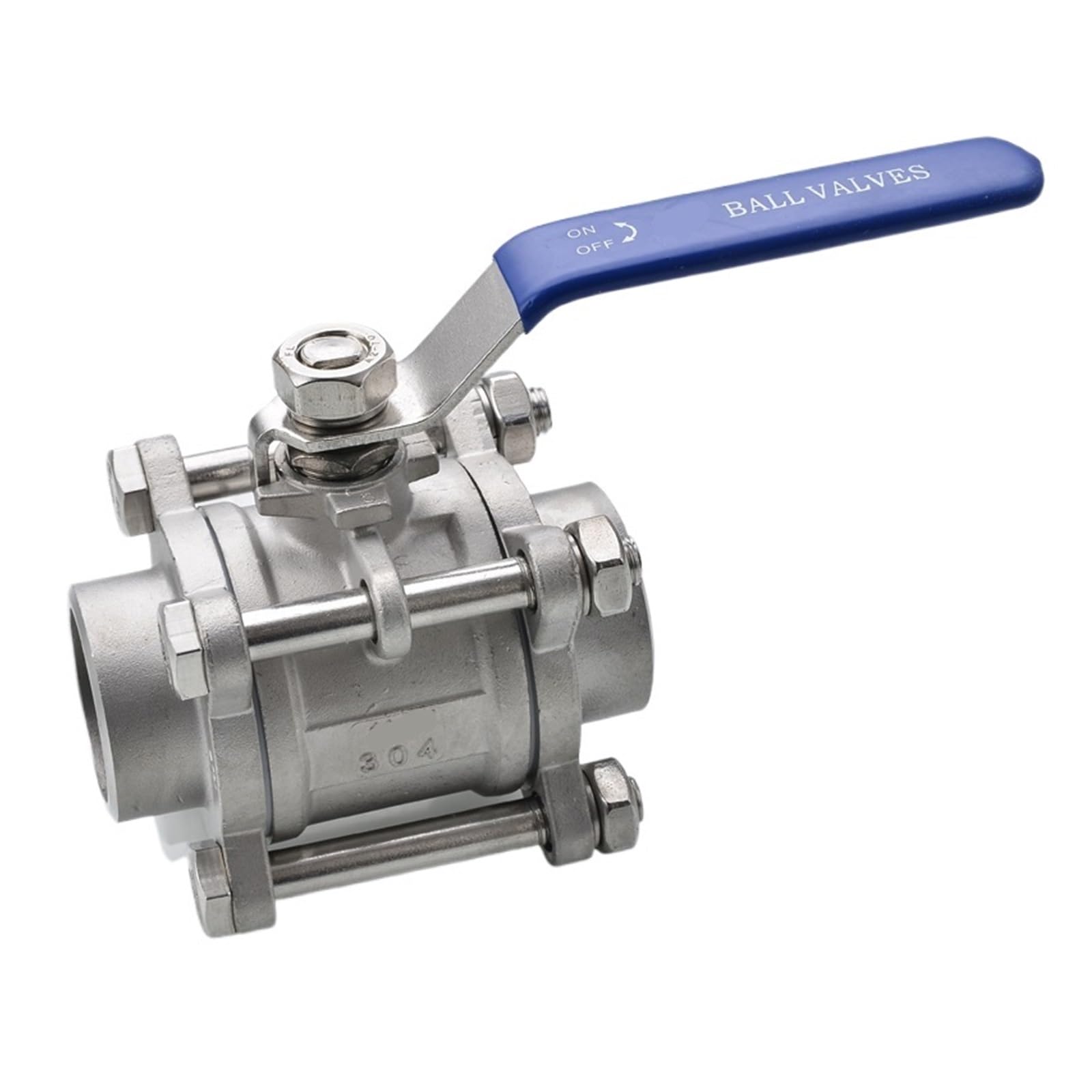 VSPPJYFG 304 stainless steel three-piece ball valve 3PC thread welding butt welding valve switch Q61F-16P 1.2 inch 1.5 inch(1.5 Inch)