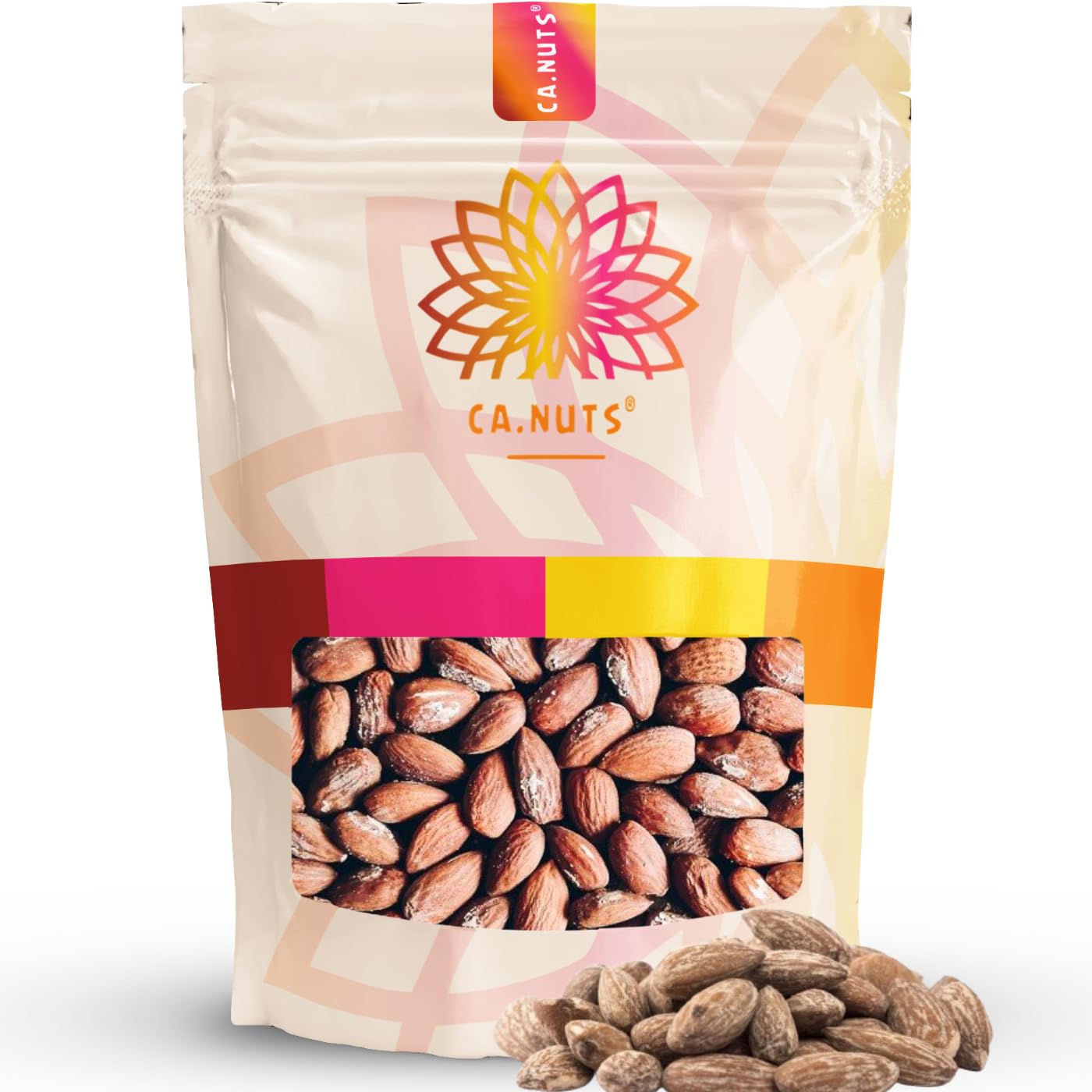 Ca.Nuts Almonds Whole Natural Raw Snack Nuts, 40 Oz Resealable Bag (40 oz)