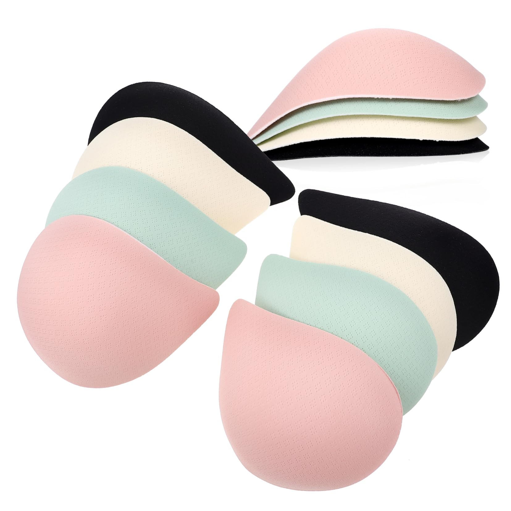 VANZACK 12 pares Inserciones de Sujetador de Almohadillas Cómodas y para Ropa Femenina Adecuadas para Tops sin Tirantes Bikinis y Vestidos de Novia