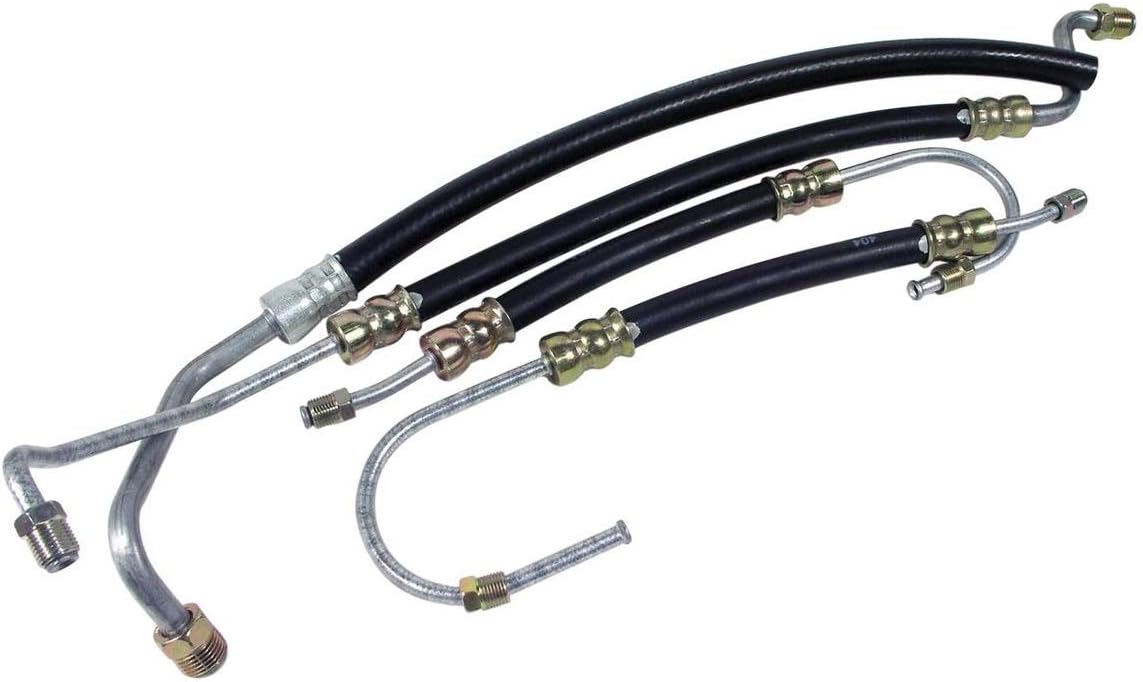 C2 C3 Corvette Power Steering 4 Piece Hose Kit Fits: 63 through 79 Corvettes Small Block