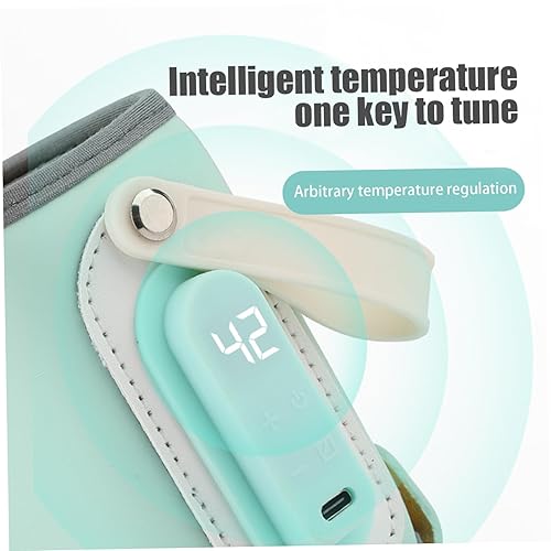 Miniatura 5 de Calentador de biberones con aislamiento de botellas USB con control de temperatura ajustable y pantalla de 21 W, carga rápida, portátil para viajes