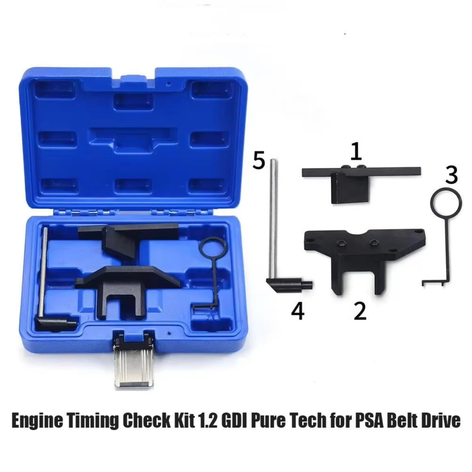 Herramientas Sincronización Compatible con Opel 2018+ 1.2 GDI EB2 PureTech Herramientas De Sincronización del Motor Comprobar Útil Kit Sincronización De Distribución Calada