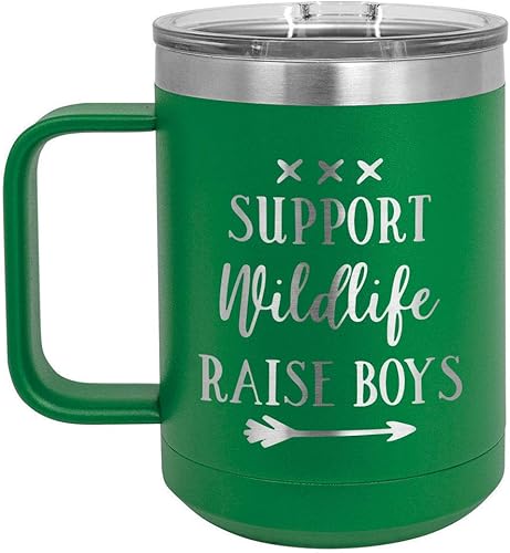 ONLYGIFTS.COM - Taza de café con tapa deslizante para niños con diseño de vida silvestre, 13.0fl oz, ideal para regalo de cumpleaños o Navidad, Verde disponible en Yaxa Peru