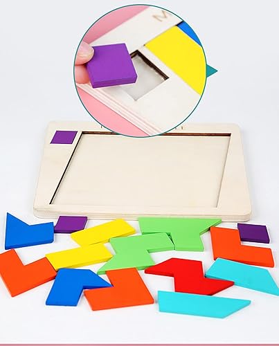 Miniatura 5 de Bloques de madera rompecabezas lógica 3D juegos STEM Montessori regalo educativo para niños adultos