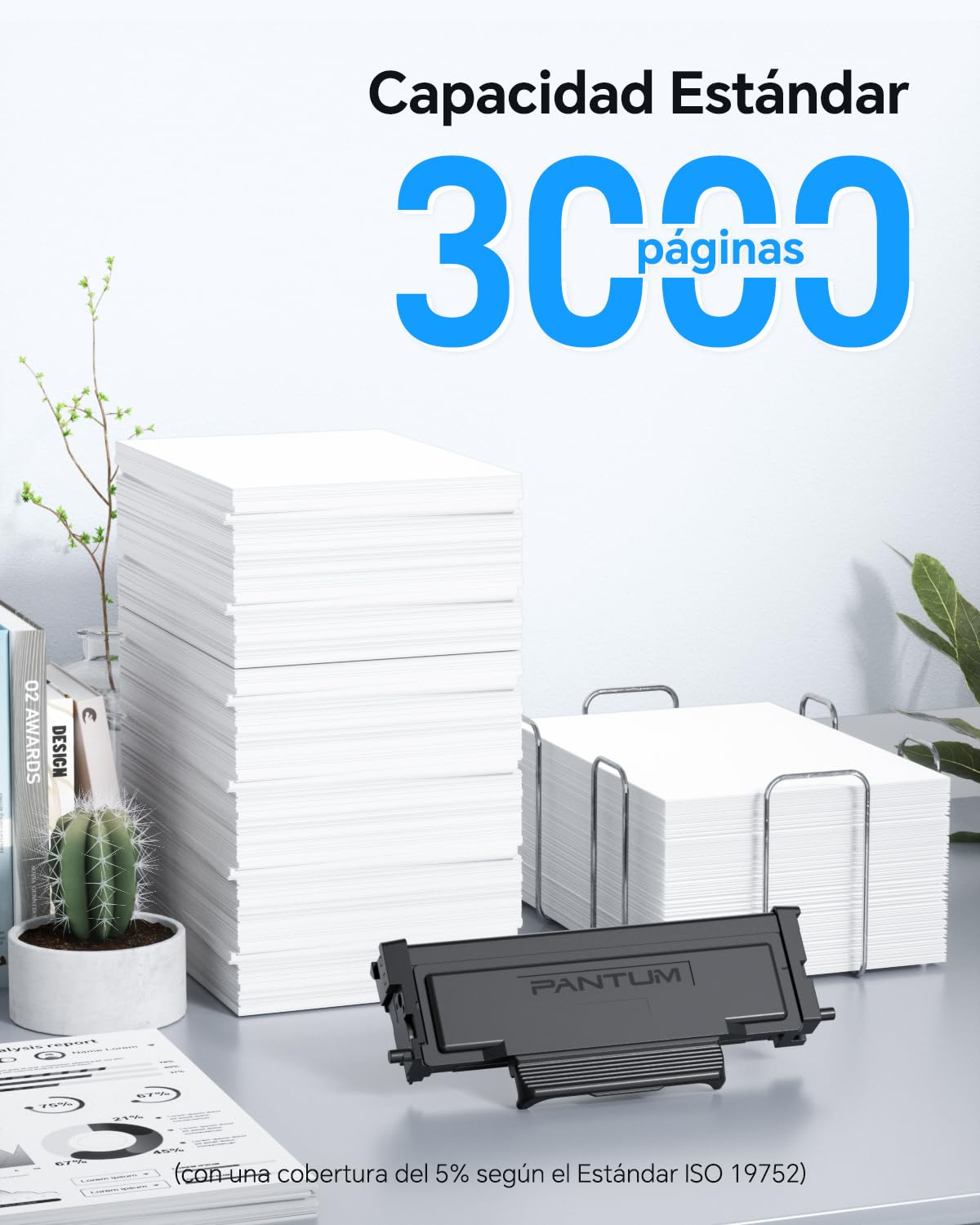PANTUM TL-A4219H Cartucho de Tóner Original 3000 Páginas Negro | Compatible con Serie Efficient Pro BP4209DW, BM4209DW, BM4249ADW, BM4309ADW