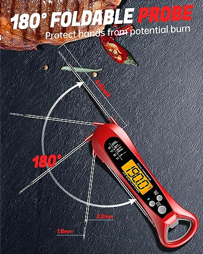 BSRCO Instant Read Meat Thermometer for Cooking - Thumbnail 3