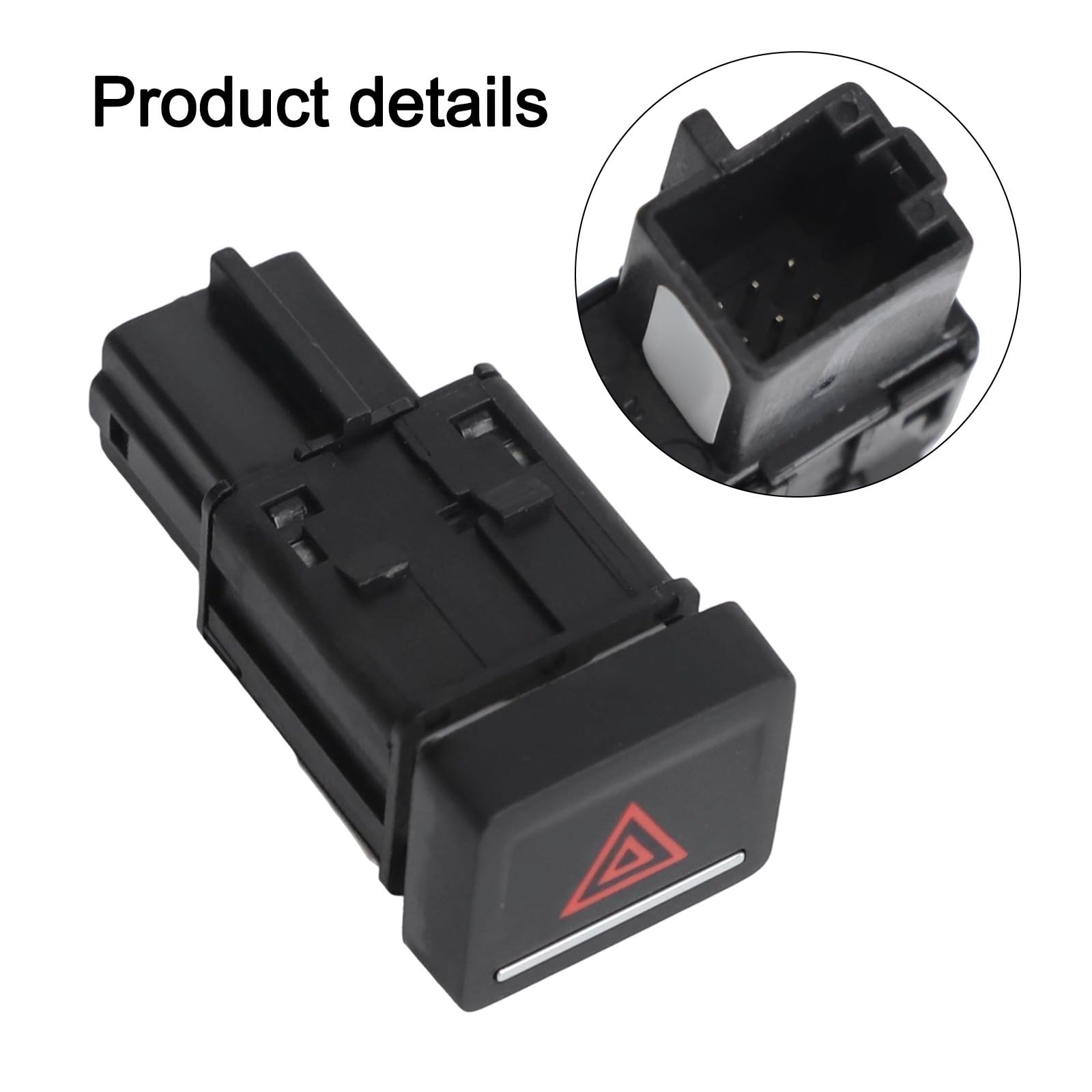 SPORTARC Interruttore luce di emergenza pulsante lampeggiatore per Golf 7 MK7 2013-2017 5GG953509 ABS