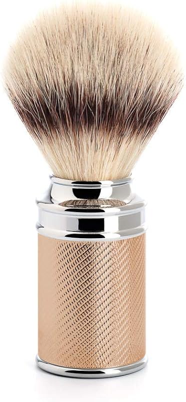 Pincel de Barbear MÜHLE TRADITIONAL Rosegold com Fibra Silvertip