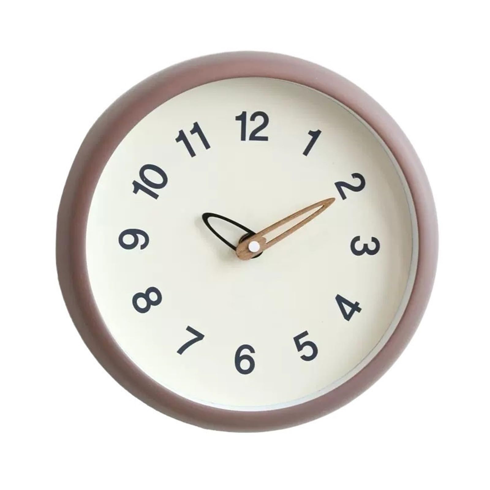 EINES Wall Clocks Modern minimalist Clock Wood Mute Fashion Wall Clock Living Room Household Fashion Mute Wall Clock(D)