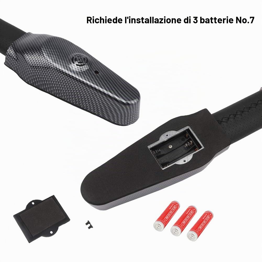 Robusto Anti furto di Sicurezza Blocco di Allarme retrattile Protezione Serratura del Volante Sicurezza Universale