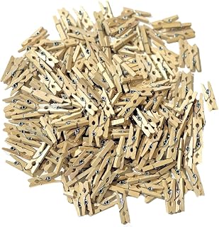 Kids B Crafty 100 Mini Pegs, Mini Pegs for Photos, Mini Wooden Pegs, Small Wooden Pegs, Craft Pegs, 25mm