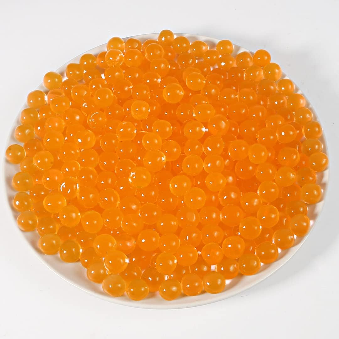 Crystle Soil Water Beads Jelly Mud Soil Water Beads Magic Crystal Balls (Orange)