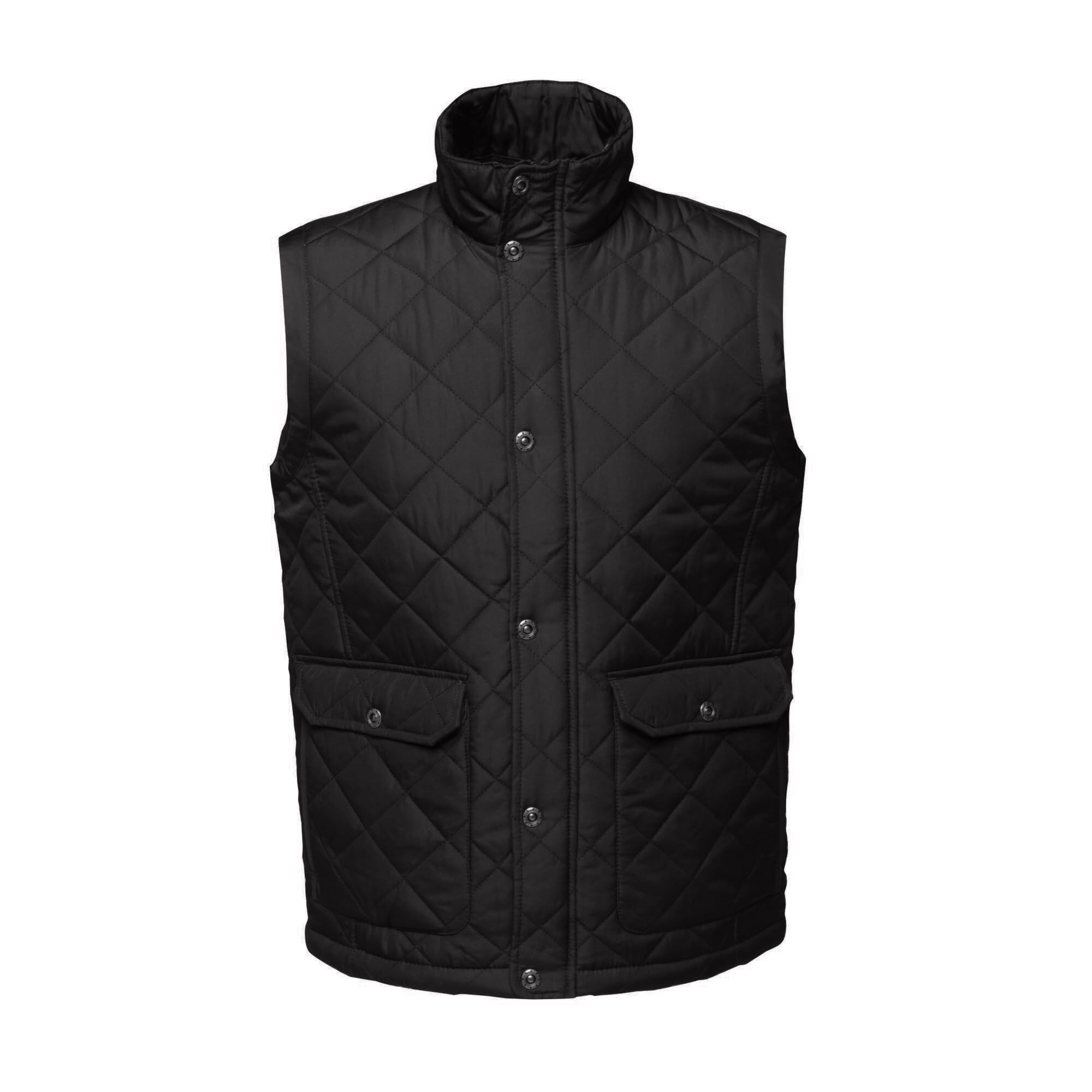 Regatta Men's Tyler Insulated Waterproof Bodywarmer Plain Turtleneck Sleeveless Outdoor Gilet - Perfect for Walking, Hiking & Camping