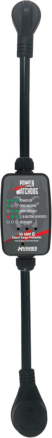 Power Watchdog PWD30, Bluetooth Surge Protector, 30 Amp, Portable, 14 Inch