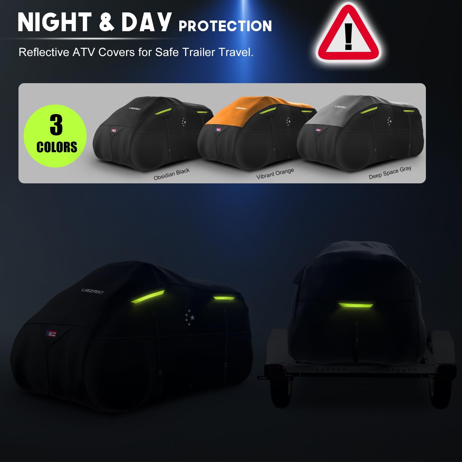 Funda impermeable para cuatrimoto 600D, resistente, remolque, 4 ruedas, quad para todas las estaciones, resistente a la intemperie, protección UV para Polaris, Kawasaki, Yamaha, Suzuki