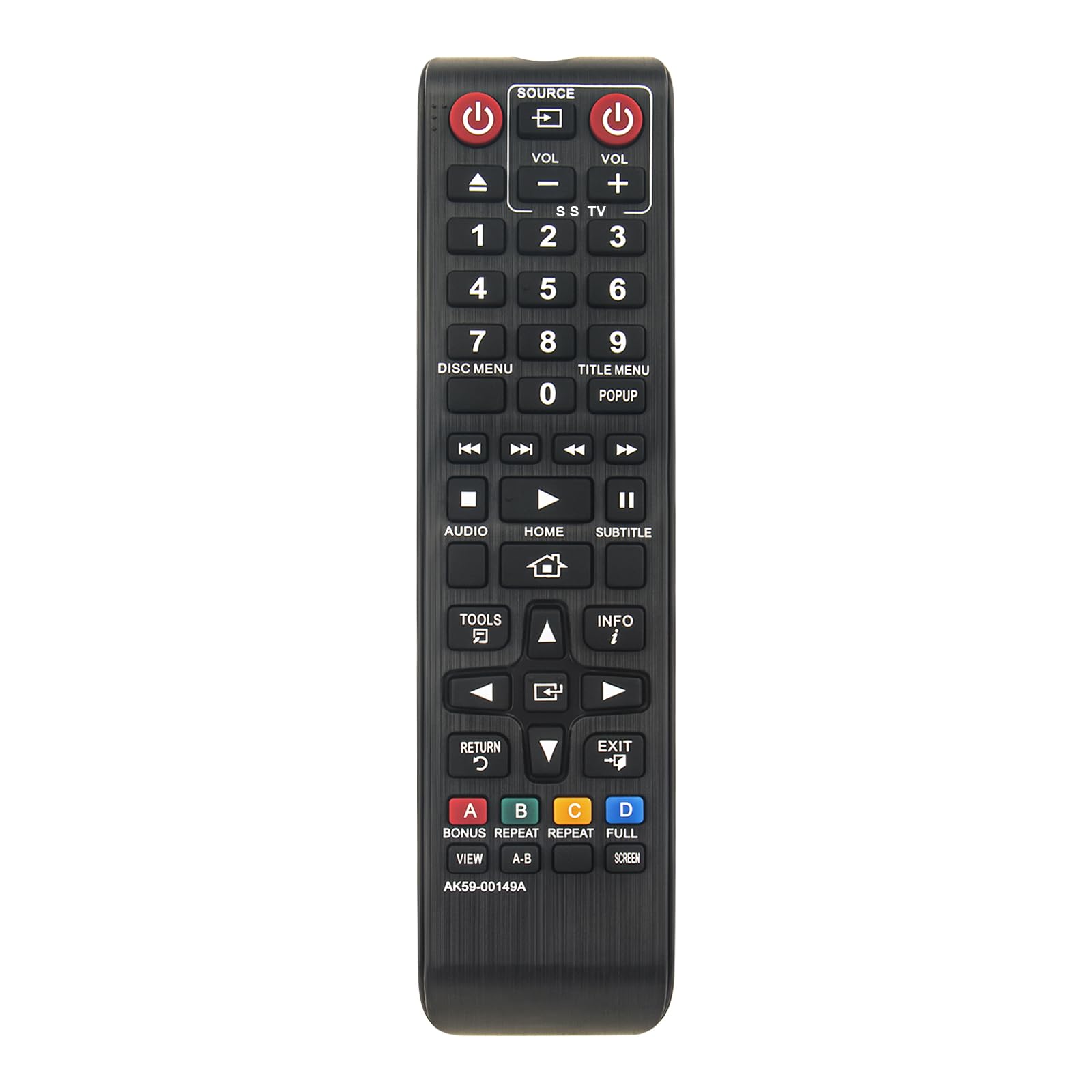 ALLIMITY AK59-00149A Remote Control Replacement for Samsung Blu-ray Disc Player BD-F5500 BD-FM57C BD-FM51 BD-ES6000 BD-ES5300 BD-ES5000 BD-E6100 BD-E5900 BD-E5500 BD-E5300 BD-E5200