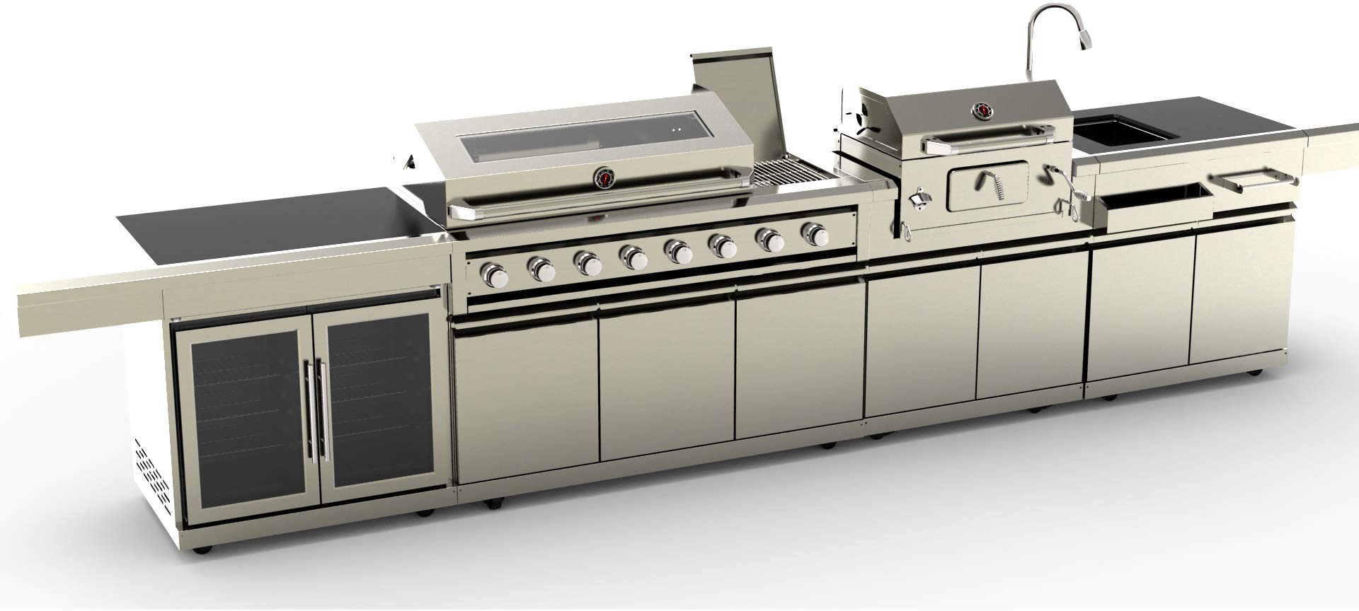 Buy MCP Island Grills Modular 304 Stainless Steel 4 Piece Island