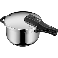 Olla Fissler Vitavit WMF Perfect - Olla Rápida Ø 22 cm de Diámetro de 4 Litros y Medio. Acero Inoxidable Cromargan para Inducción