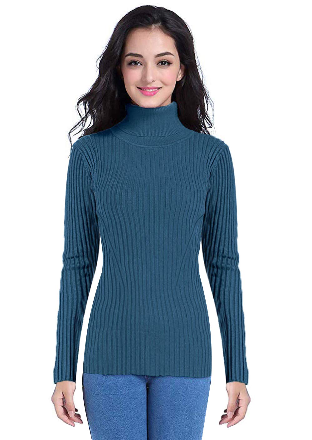 DENIMHOLICWomen's Cotton Turtle Neck Sweater