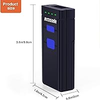Vista 2 de Symcode Escáner de código de barras Bluetooth, 3 en 1 Bluetooth y USB con cable y escáner de código de barras inalámbrico de 2.4 G, escaneo
