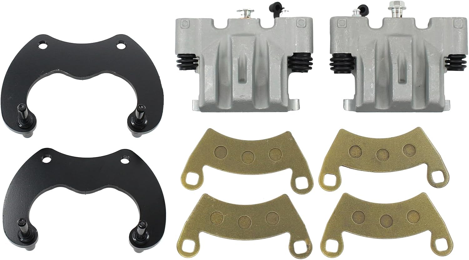 Rear Left and Right Brake Calipers with Pads for Polaris Ranger 900 Crew 2014, RZR XP 1000 2014-2022, RZR XP 4 1000 2014-2022 Except Turbo or Pro Edition, RZR RS1 2018-2021