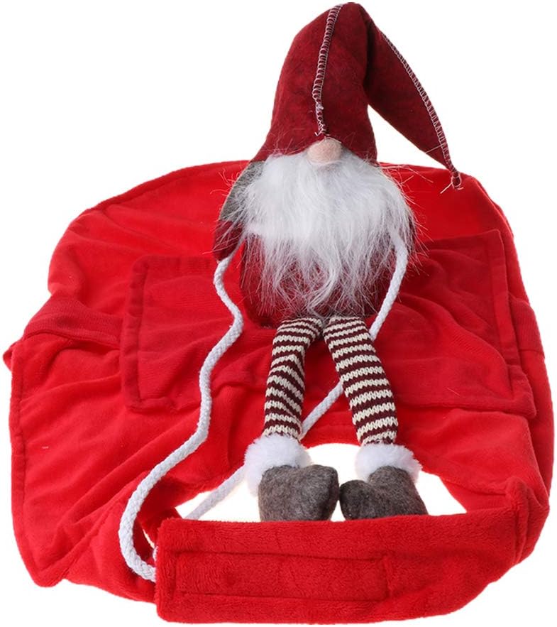 WT-DDJJK Sombrero de Cosplay, Divertido Disfraz de Navidad para Mascotas, Traje de Montar para Cachorros, Disfraz de Fiesta para Perros, Disfraz para Perros