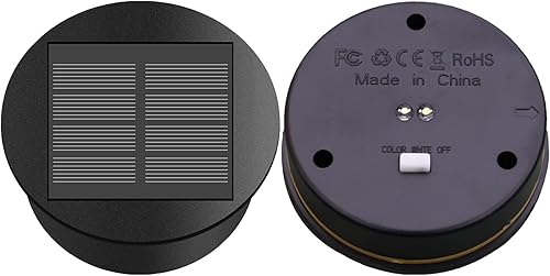 ZNYCYE Paquete de 2 luces solares mejoradas de repuesto (tamaño superior de 3.15 pulgadas, tamaño inferior de 2.76 pulgadas), modos de luz LED