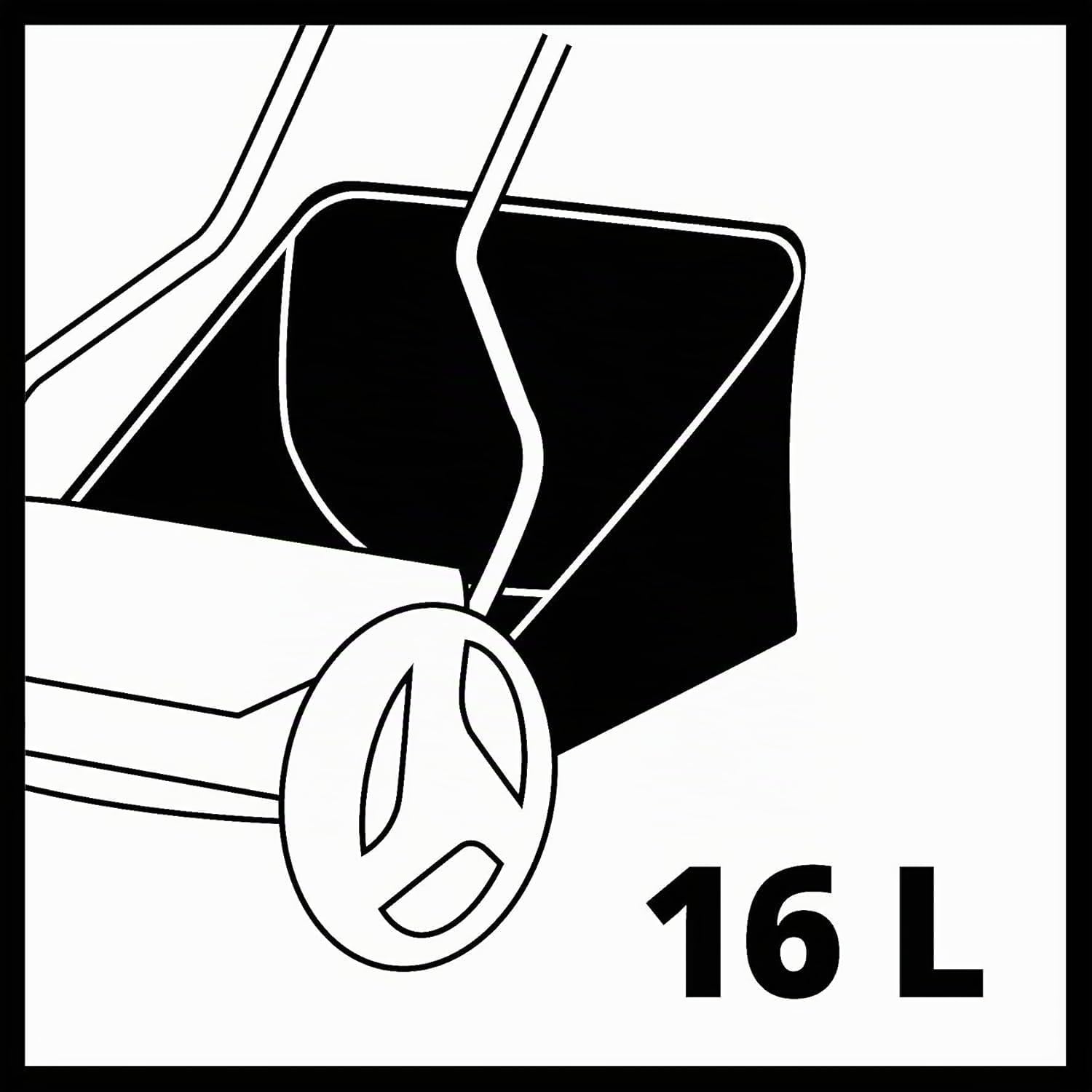 Einhell Tagliaerba a spinta GC-HM 300 (largh. Taglio 30 cm, regolazione altezza taglio su 4-livelli di 13-37 mm, vano raccolta 16 l, 5 rulli elicoidali, consigliato per prati fino a 150mq)