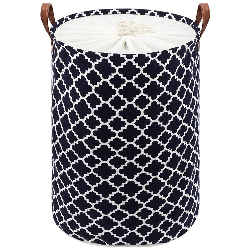 Maxsilan 80L X-Large Laundry Basket with Drawstring, Collapsible Laundry Hamper with Handle