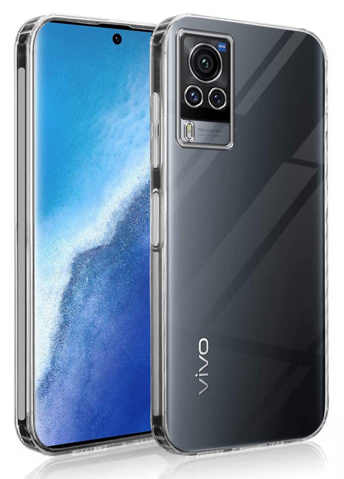 Jkobi Back Cover Case for Vivo X60 Pro (Silicone Crystal Clear | Pure Camera Protection | Soft and Flexible for Charger and Headphone sockets | Shockproof Bumpers | Transparent) (B0BS62XVV4) Amazon Price History, Amazon Price Tracker