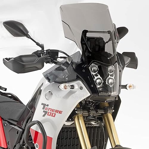 Miniatura 7 de Motorcycle Windshield Motorcycle Windshield Wind Side Deflector Handle Bar Front Wind Deflector Compatible with Tenere 700 TENERE700 XTZ XT700Z T700
