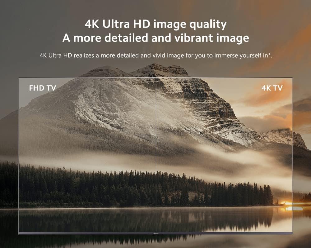 Comparison of FHD TV and 4K TV image quality