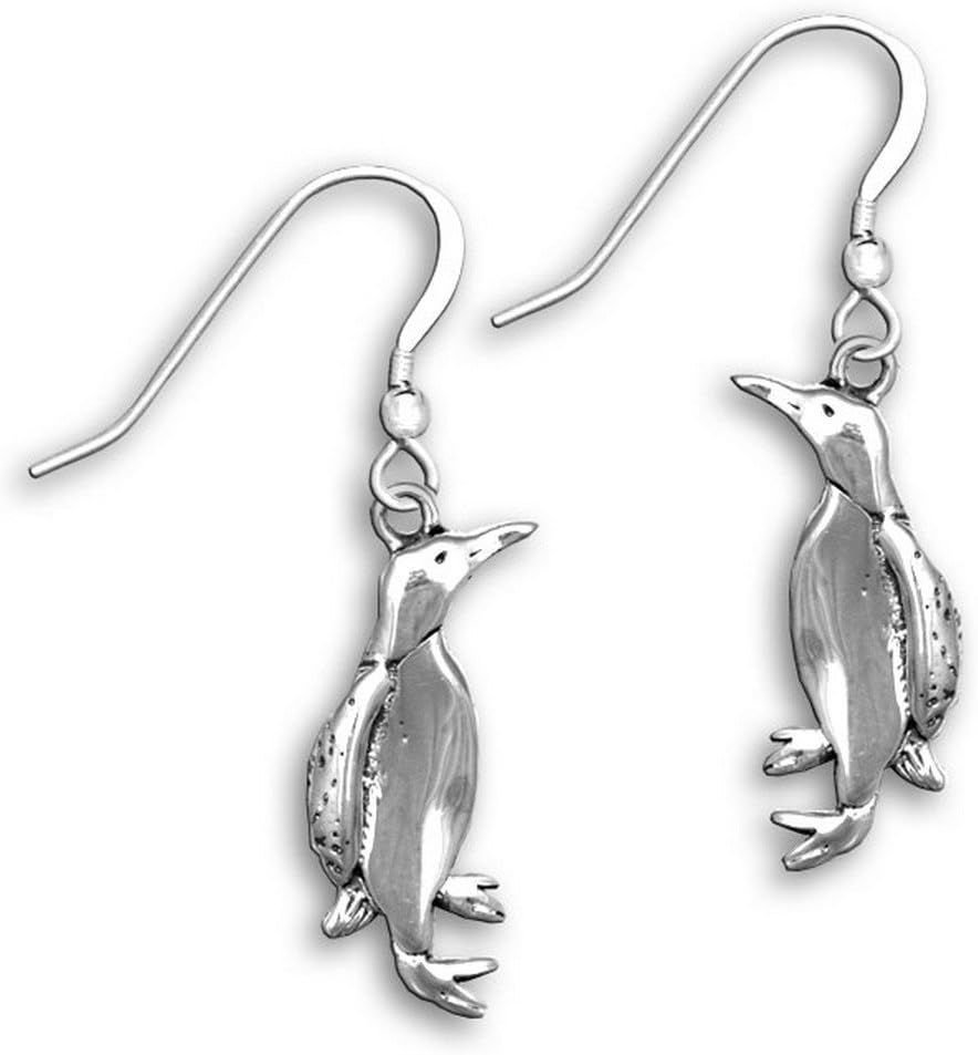 Sterling Silver Penguin Earrings by The Magic Zoo