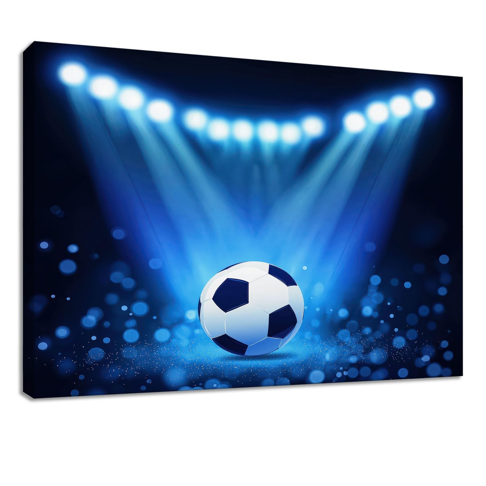 Lienzo decorativo para pared, 120 x 80 cm, diseño de estadio de fútbol, para salón, dormitorio, oficina