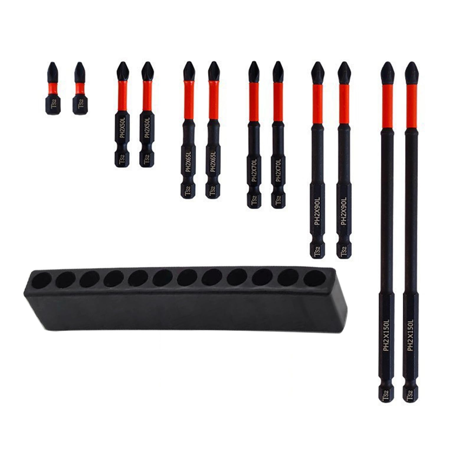 Thatiarry 12Pcs 6 / High Strength Antislip Screwdriver Bit Precisions Impacts Driver Bit Hexagonal Shank For Home Craft Use Shockproof Impacts
