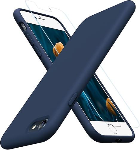 Miniatura 133 de Miracase - Funda diseñada para iPhone 11 con protector de pantalla, funda de goma de silicona líquida, protección total contra caídas y a prueba