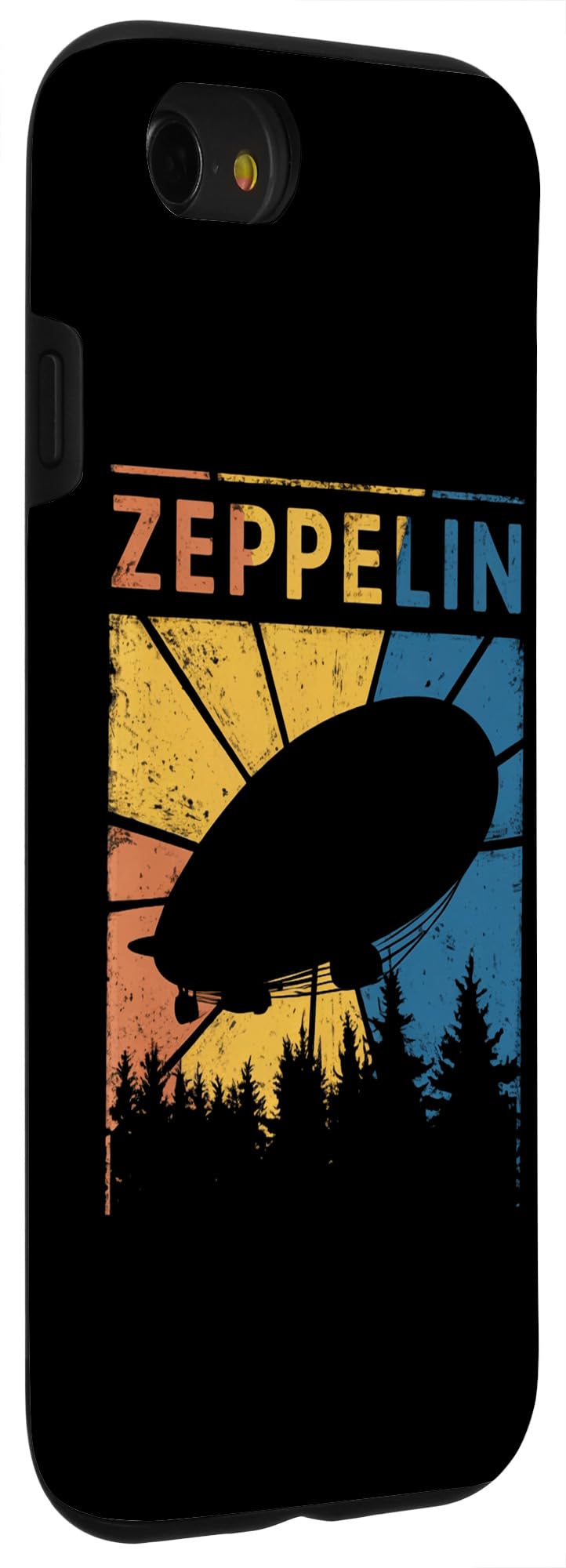 iPhone SE (2020) / 7 / 8 Retro Vintage Zeppelin Airship Graphic Design Case - Image 3