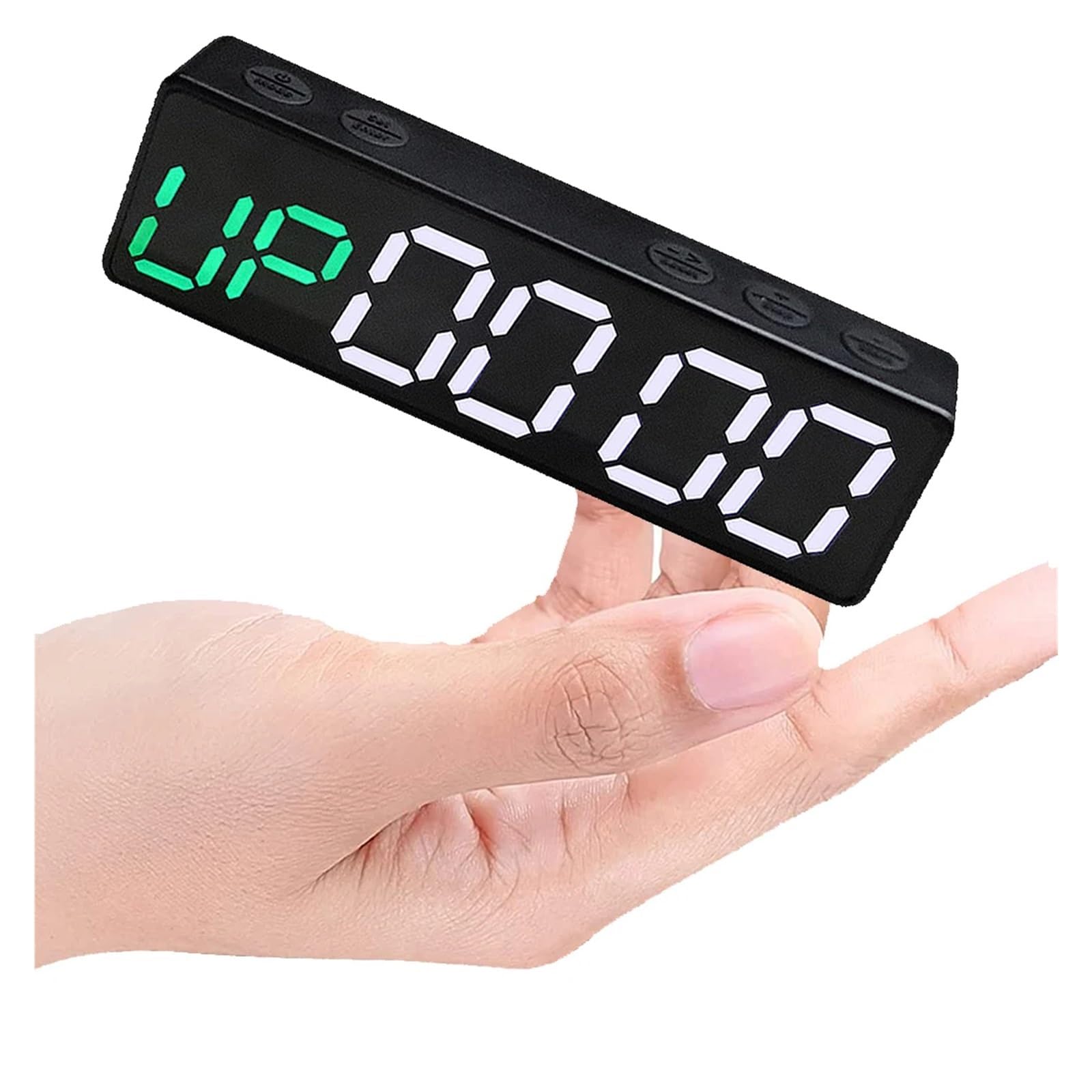 JVDDI Plastic Digital Programmable Interval Timer, Button Control, Wall Clock(RBQ20mini-B)