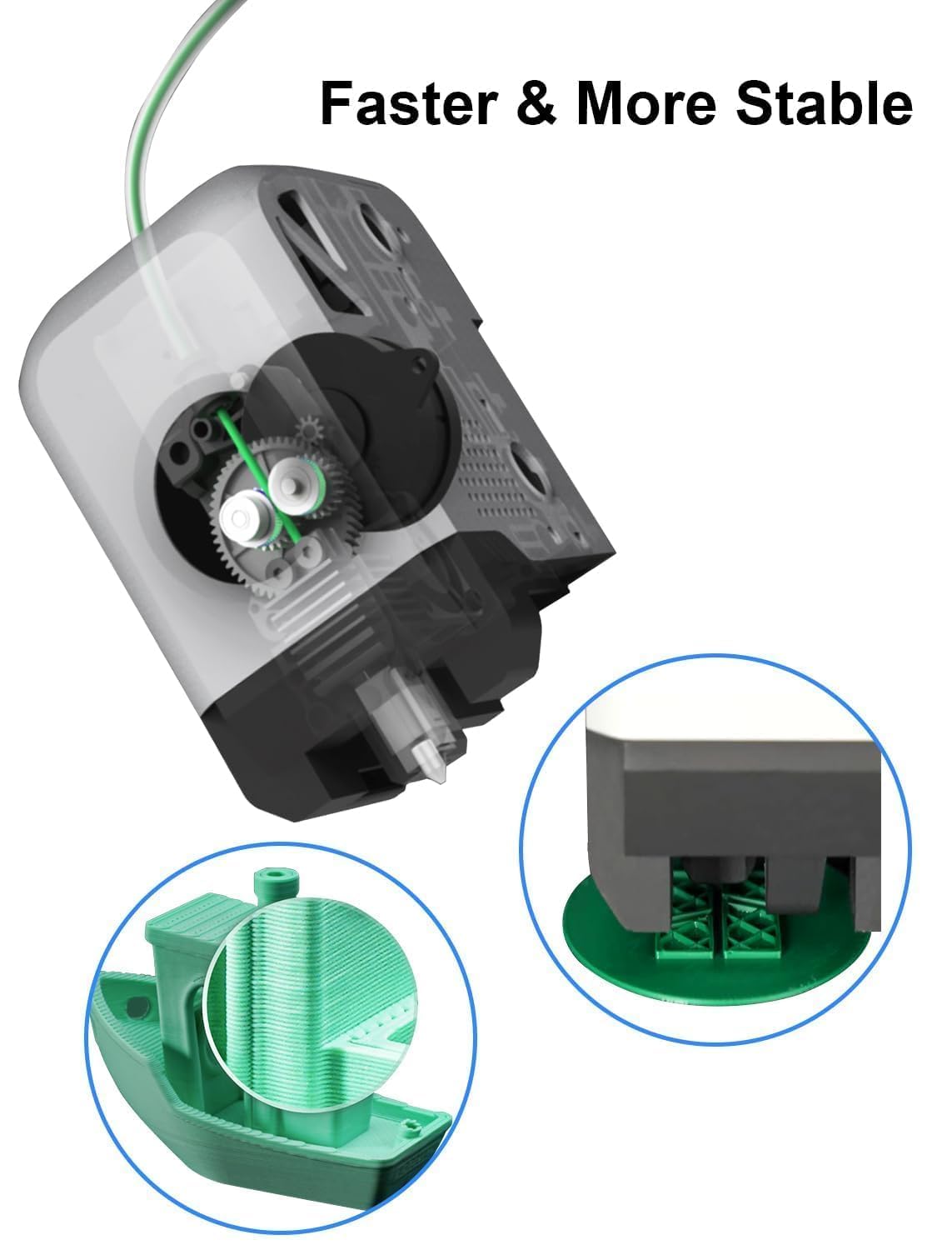 Hotend-Kit P1P P1S für Bambu Lab Serie P1 3D-Drucker, 0,4 mm Bambulab P1-Düse, gehärtete Stahlkonstruktion mit Lüfter, Thermistor, Keramikheizung und Extruder-Heizblock,