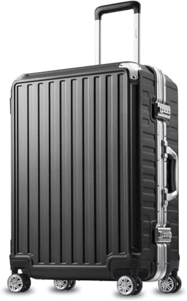 スーツケース アルミフレーム キャリーキース　シルバー　M 24インチ Amazon | [売店] スーツケース フレームタイプ キャリーケース 機内