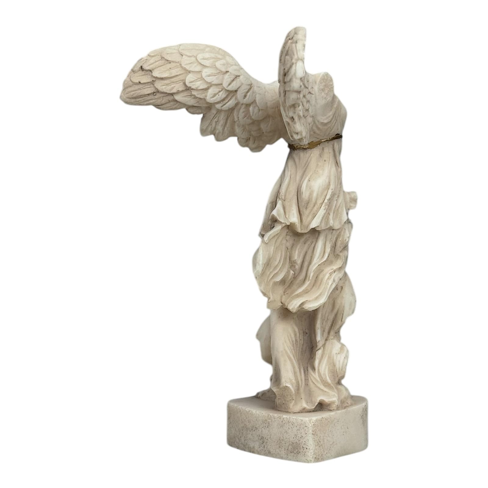 Estatua de la diosa griega de la victoria de Samotracia con alas en color gris, 19,8 cm