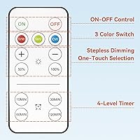 Vista 6 de Neporal MagicGlow Rechargeable Light Bulbs with Remote, 3 Colors Shift + Dimmable Battery Powered Light Bulbs, USB Rechargeable, A19 Standard