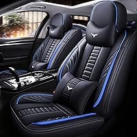 Vista 1 de Fundas protectoras de asiento de automóvil de lujo de 2 asientos para Mazda CX-3 2016-2021, diseño de bolsa de almacenamiento trasera, almohada
