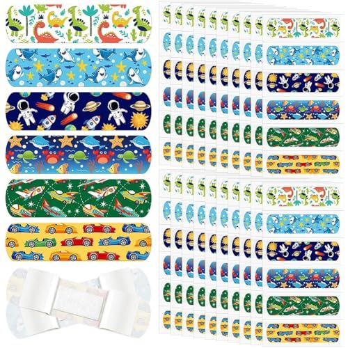 Ericetion 60 Tiritas Adhesivas De Dibujos Animados para Niños, Tiritas Adhesivas De Dibujos Animados para Niños, Tiritas Kawaii, Vendajes De Primeros Auxilios, Cinta Adhesiva, Vendajes Adhesivos.