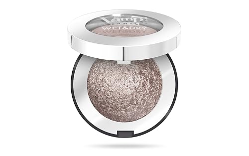Pupa Milano Vamp! Sombra de ojos horneada húmeda y seca, colores brillantes, altamente pigmentados, fórmula de maquillaje ligera y cremosa, sombras