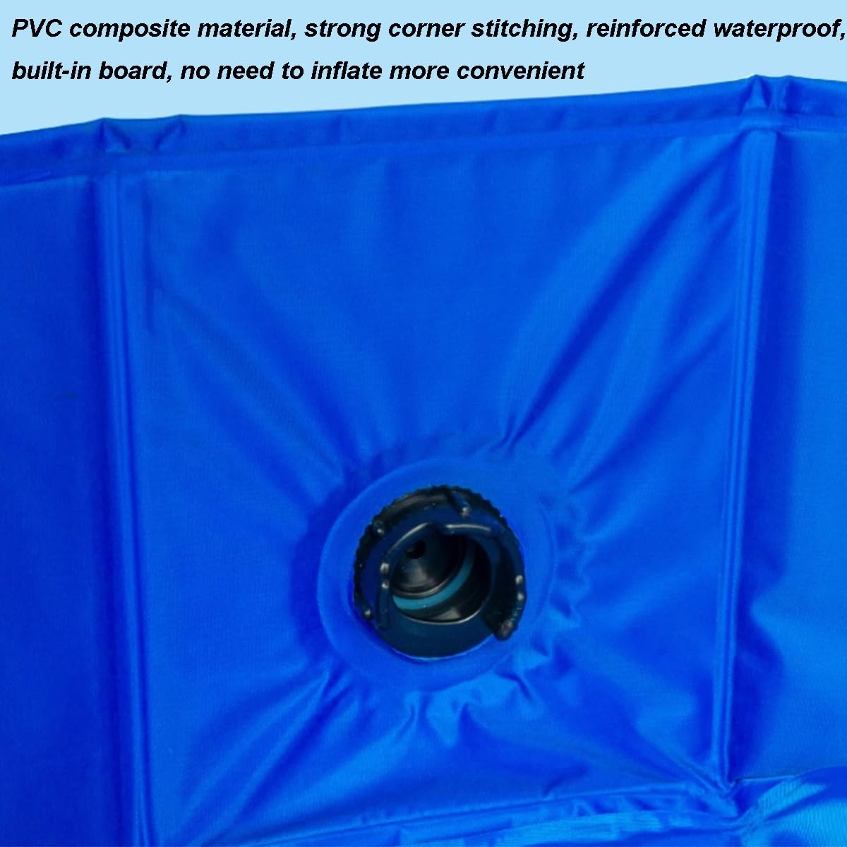 Piscina for Perros Plegable portátil de PVC for Perros Grandes, medianos y pequeños.(Dark Gray,97 * 16 in)