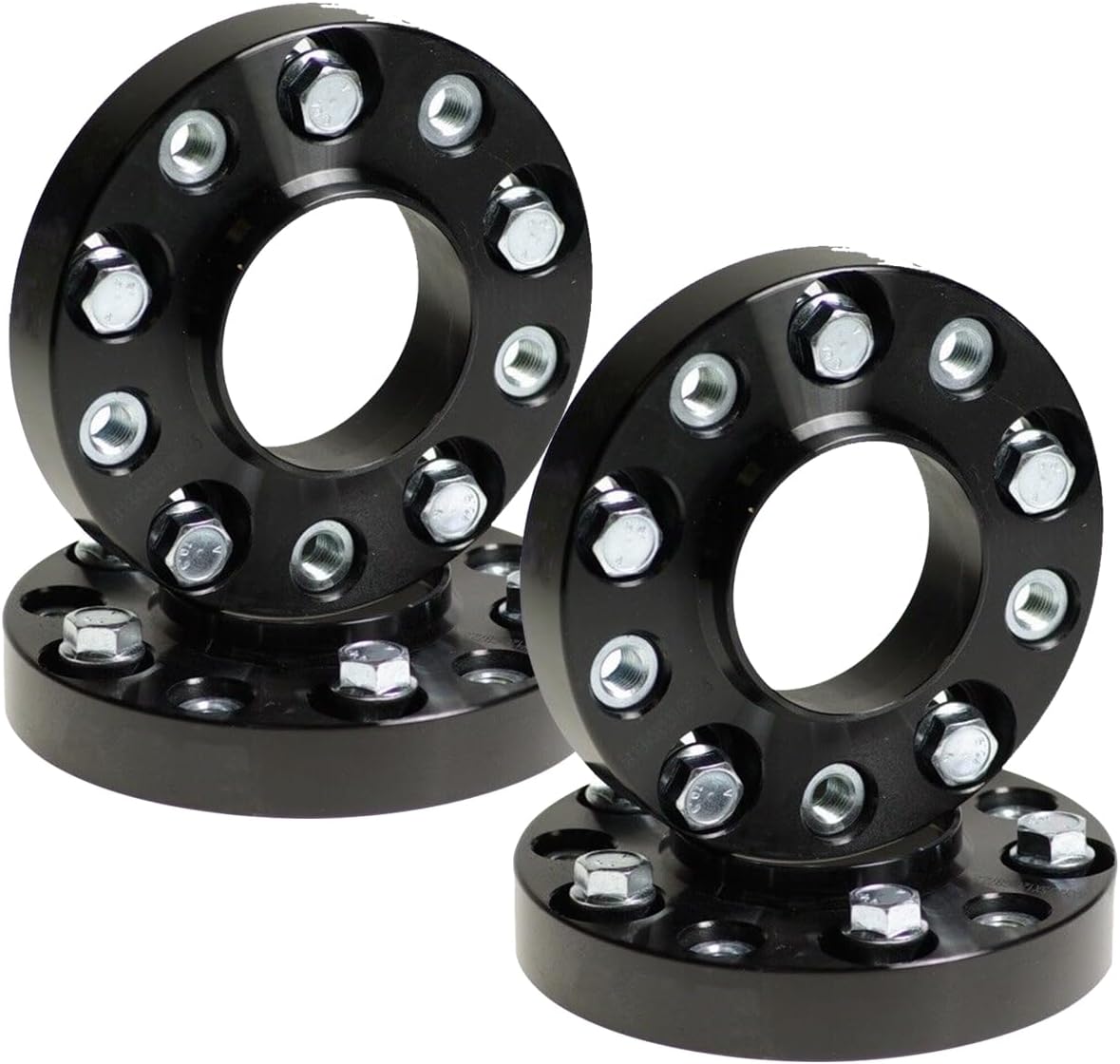 VLAOSCHI Black Forged 5x100 to 5x112 Hubcentric Wheel Adapters 1 Inch 14x1.5 Bolts 57.1mm Hub Bore Compatible with Volkswagen for Golf Jetta Bee-tle Pa-ssat GTI to Audi-VW 5x112 Wheels - Pack of 4